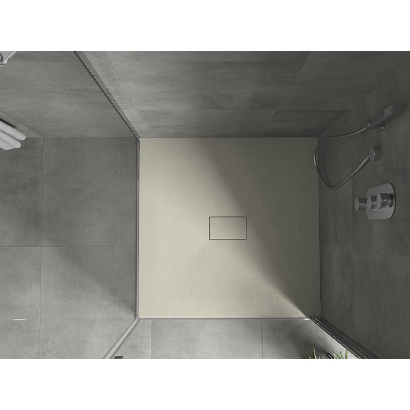 Mexen Hugo quadratische Duschwanne SMC 100 x 100 cm, beige - 42691010