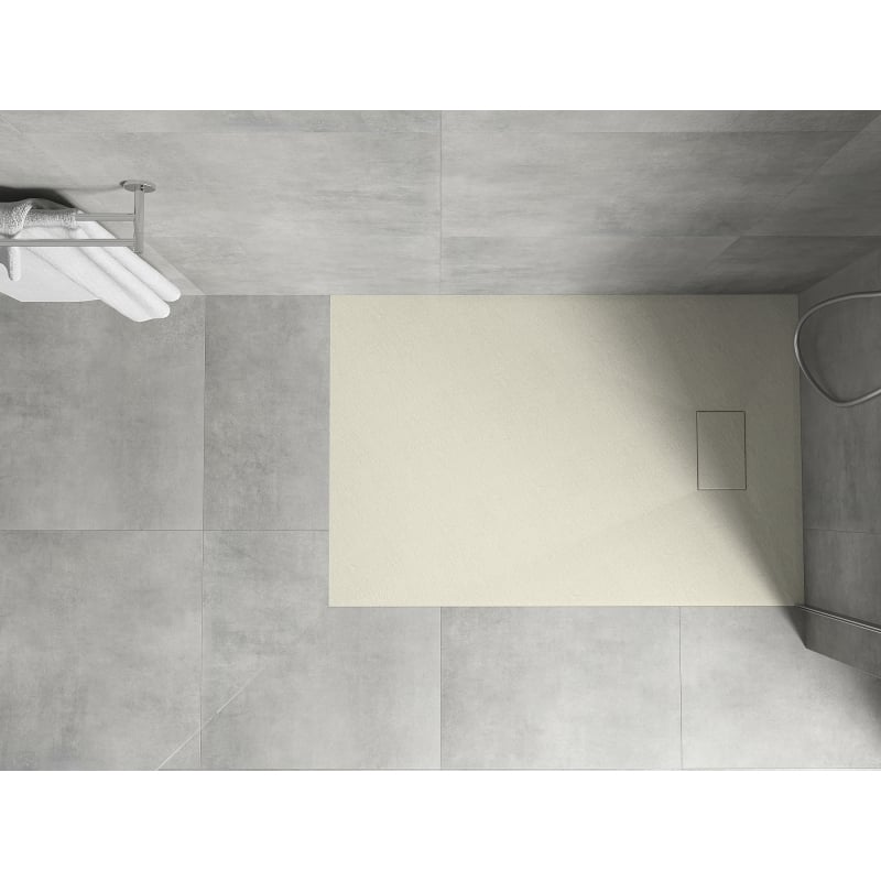 Mexen Hugo rechteckige Duschwanne SMC 100 x 70 cm, beige - 42697010