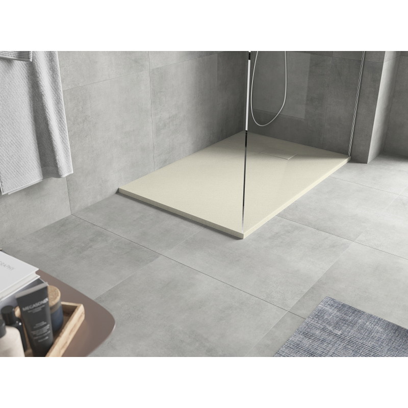Mexen Hugo rechteckige Duschwanne SMC 100 x 80 cm, beige - 42698010