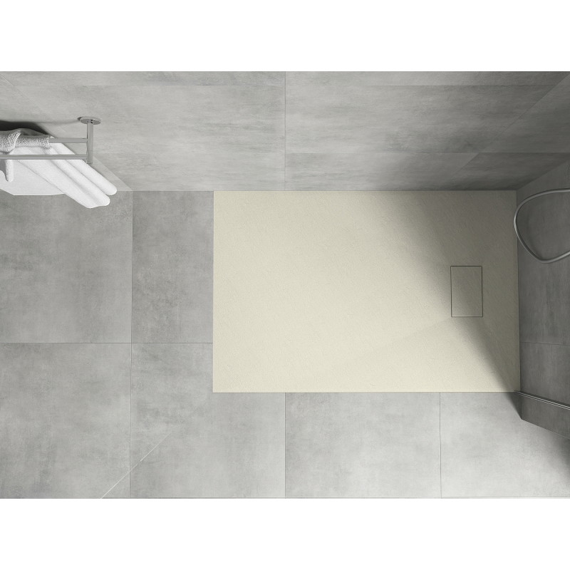 Mexen Hugo rechteckige Duschwanne SMC 100 x 80 cm, beige - 42698010