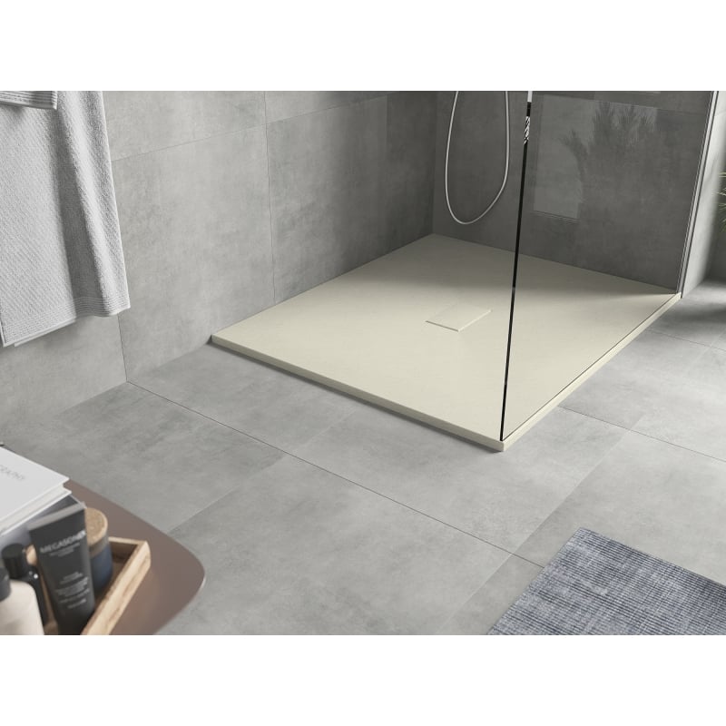 Mexen Hugo Rechteckige Duschwanne SMC 120 x 100 cm, beige - 42691012