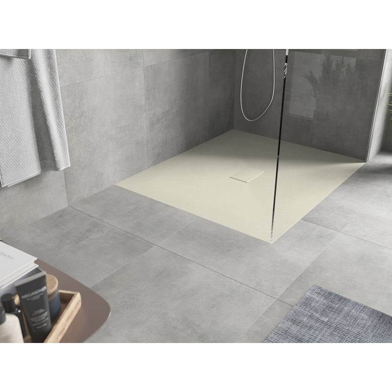 Mexen Hugo Rechteckige Duschwanne SMC 120 x 100 cm, beige - 42691012