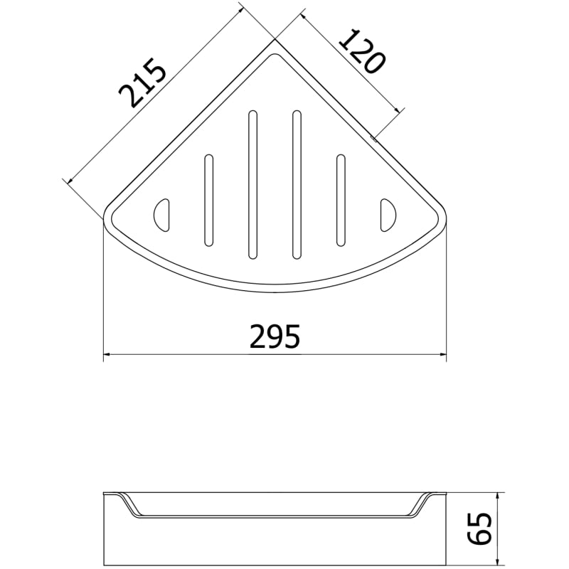 Mexen Rivon-C Eckiger Badezimmerkorb, Chrom - 70A8525-00