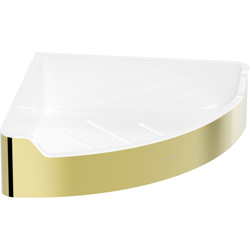 Mexen Rivon-C Eckiger Badezimmerkorb, gold - 70A8525-50