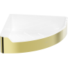 Mexen Rivon-C Eckiger Badezimmerkorb, gold - 70A8525-50