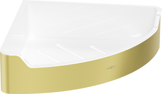 Mexen Rivon-C Eckiger Badezimmerkorb, gold gebürstet - 70A8525-55