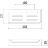 Mexen Rivon-L Badezimmerkorb, golden - 70A8725-50