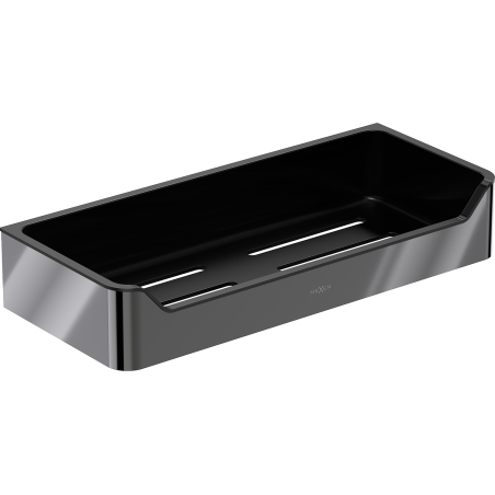 Mexen Rivon-L Badezimmerkorb, Schwarzchrom - 70A8725-73