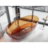 Mexen Pure earth freistehende transparente Wanne 170 x 80 cm, Chromverschluss - 58071708005