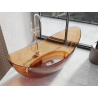 Mexen Vea earth freistehend transparent 180 x 80 cm, Chrom-Korken - 58091808005