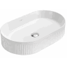 Mexen Grovo Waschbecken aufsatzgeriffelt 49 x 31 cm, weiß - 22304900