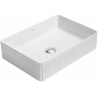 Mexen Grovo Aufsatzwaschbecken geriffelt 50 x 34 cm, weiß - 22305000