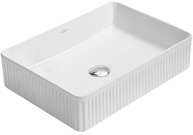 Mexen Grovo Aufsatzwaschbecken geriffelt 50 x 34 cm, weiß - 22305000