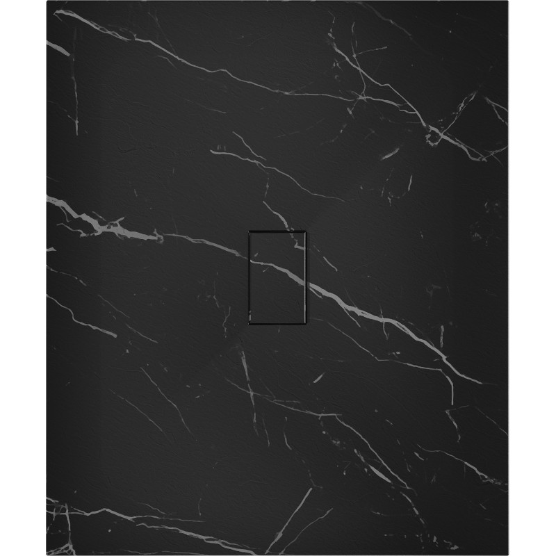 Mexen Hugo Rechteckige Duschwanne SMC 120 x 100 cm, schwarzer Stein - 42751012