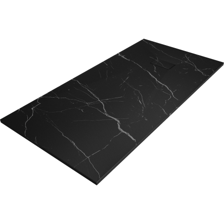 Mexen Hugo Rechteckige Duschwanne SMC 170 x 80 cm, schwarzer Stein - 42758017