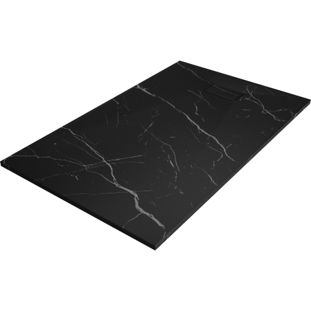 Mexen Hugo Rechteckige Duschwanne SMC 150 x 90 cm, schwarzer Stein - 42759015