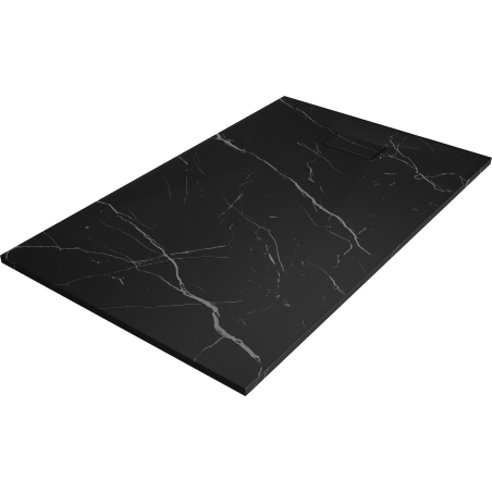 Mexen Hugo Rechteckige Duschwanne SMC 160 x 90 cm, schwarzer Stein - 42759016
