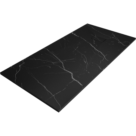 Mexen Hugo rechteckige Duschwanne SMC 170 x 90 cm, schwarzer Stein - 42759017
