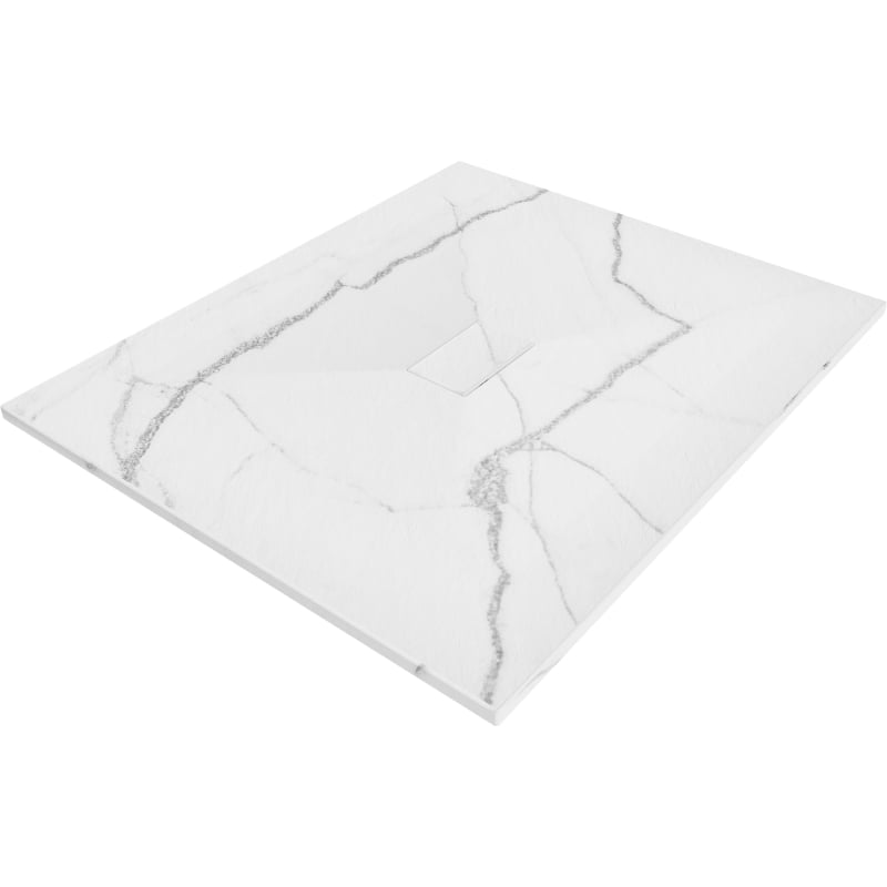 Mexen Hugo Rechteckige Duschwanne SMC 120 x 100 cm, Weißer Stein - 42151012