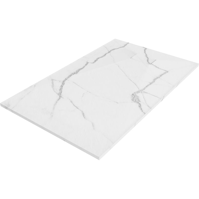Mexen Hugo Rechteckige Duschwanne SMC 140 x 70 cm, Weißer Stein - 42157014