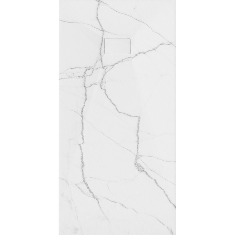 Mexen Hugo Rechteckige Duschwanne SMC 180 x 90 cm, weißer Stein - 42159018