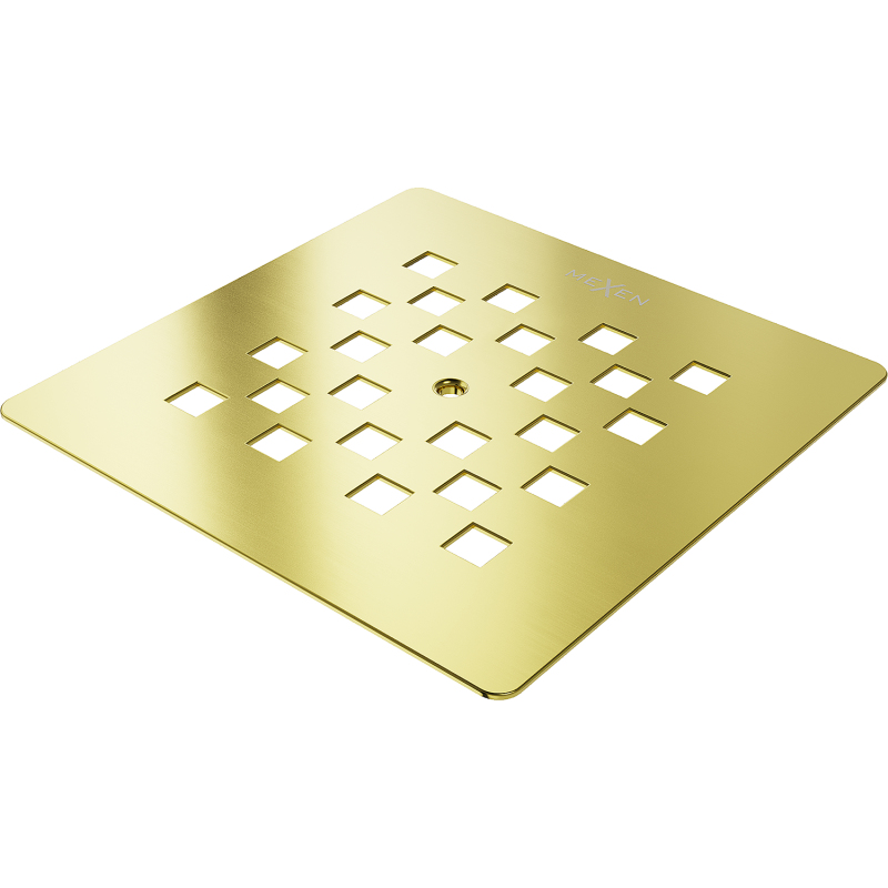 Mexen Stone+ Abdeckung für Duschwanne, gold - 44910050