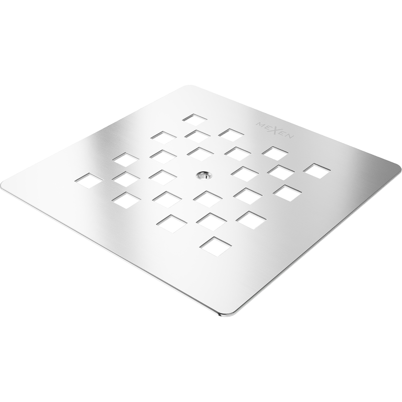 Mexen Stone+ Abdeckung für Duschwanne, inox - 44910001