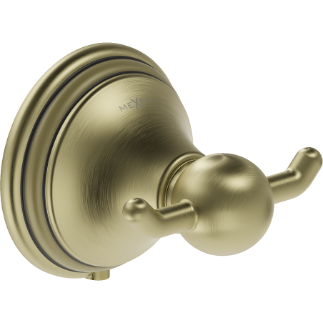 Mexen Lusso doppelter Handtuchhaken, antike Bronze - 70A16812-30