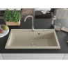 Mexen Slido Granitspüle 1-beckig 900 x 500 mm, beige, Siphon Chrom - 6528901005-69