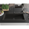 Mexen Slido Granitspüle 1-beckig 900 x 500 mm, schwarz/gold metallic, Siphon schwarz - 6528901005-75-B