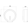 Mexen Spira-E Toilettenpapierhalter, weiß - 70K520-20