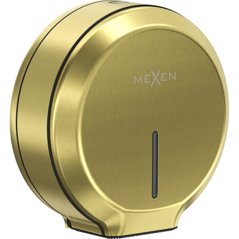 Mexen Spira-E Toilettenpapierhalter, gebürstet gold - 70K520-55