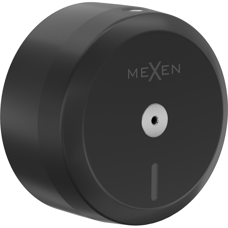Mexen Spira-Q Toilettenpapierhalter zur zentralen Dosierung, schwarz matt - 70K510-70