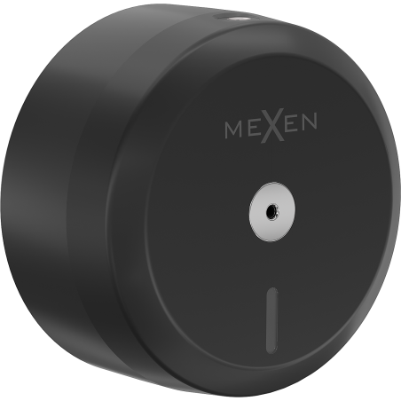 Mexen Spira-Q Toilettenpapierhalter zur zentralen Dosierung, schwarz matt - 70K510-70