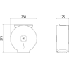 Mexen Spira-U+ Toilettenpapierhalter mit Telefonablage, Inox - 70K541-01