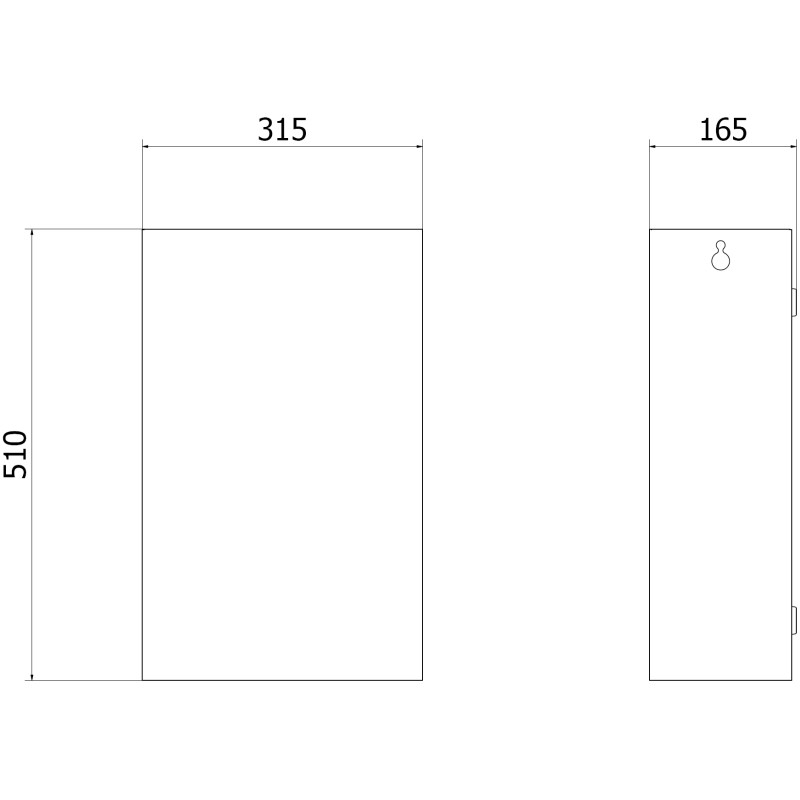 Mexen Linox Mülleimer 25L, Inox - 70K005-01