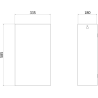 Mexen Linox Mülleimer 32L, Inox - 70K006-01