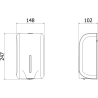 Mexen Purio-Pro Berührungsloser automatischer Seifenspender für Flüssigseife 1200 ml, weiß - 70K600-20