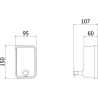 Mexen Purio-U Seifenspender für Flüssigseife 500 ml, Inox - 70K630-01