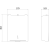 Mexen Verno-H Papiertuchspender, schwarz matt - 70K420-70