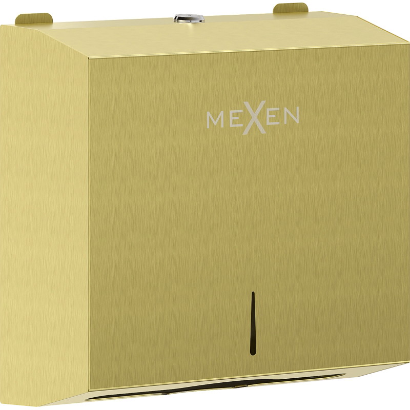 Mexen Verno-L Papierhandtuchspender, gold gebürstet - 70K410-55