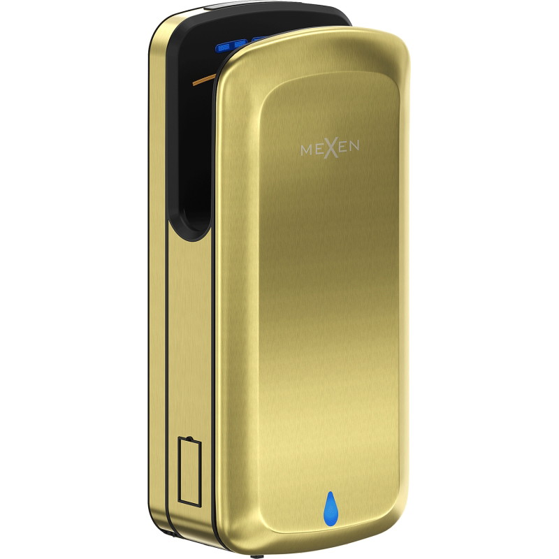 Mexen Ventaro-Pro Taschen-Handtrockner, 1650 W, gebürstetes Gold - 70K020-55