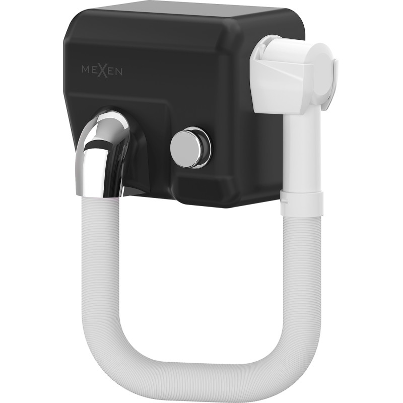 Mexen Aquis-P Pool-Haartrockner mit Schlauch, 1000 W, mattschwarz - 70K210-70