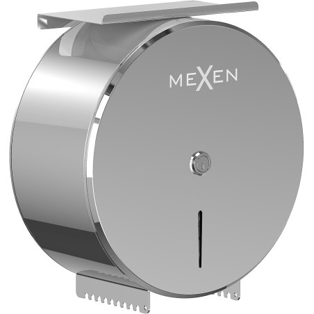 Mexen Spira-H+ Toilettenpapierbehälter mit Handyablage, Chrom - 70K561-00
