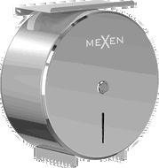 Mexen Spira-H+ Toilettenpapierbehälter mit Handyablage, Chrom - 70K561-00