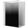Mexen Kioto Duschwand Walk-in 70 x 200 cm, ombre schwarz 8 mm, Gold - 800-070-101-50-76