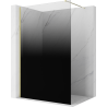 Mexen Kioto Duschwand Walk-in 90 x 200 cm, ombre schwarz 8 mm, gold - 800-090-101-50-76