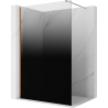 Mexen Kioto Duschwand Walk-in 150 x 200 cm, ombre schwarz 8 mm, roségold - 800-150-101-60-76