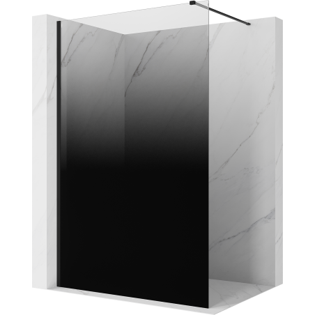 Mexen Kioto Duschwand Walk-in 110 x 200 cm, ombre schwarz 8 mm, schwarz - 800-110-101-70-76