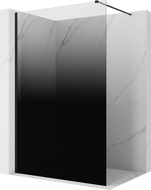 Mexen Kioto Walk-In Duschwand 140 x 200 cm, ombre schwarz 8 mm, schwarz - 800-140-101-70-76